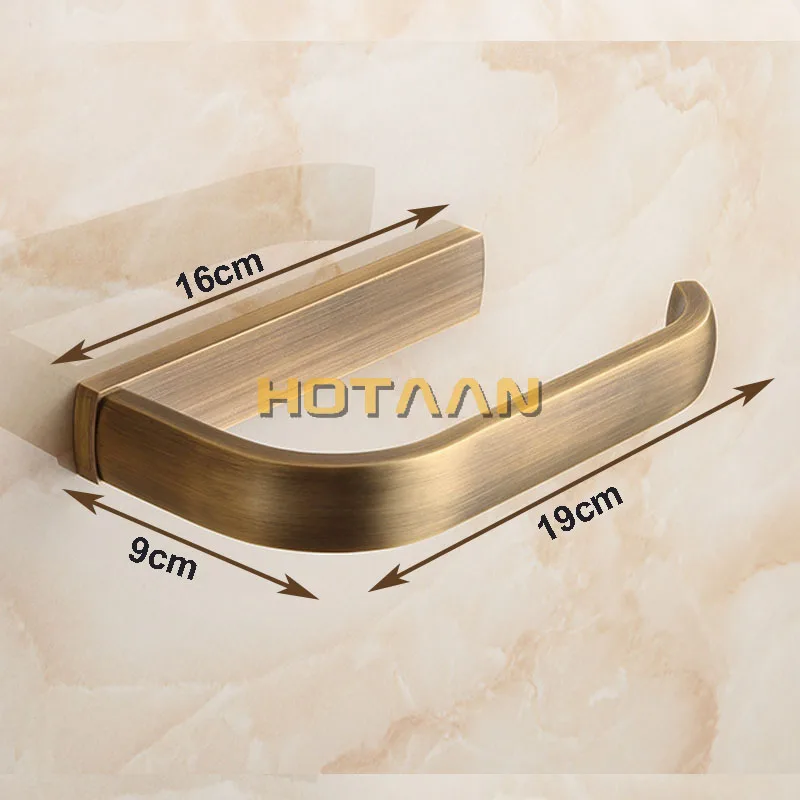 Toilet Paper Holder Antique Brass Finish Solid Brass Toilet Tissue Paper Roll holder YT-10492