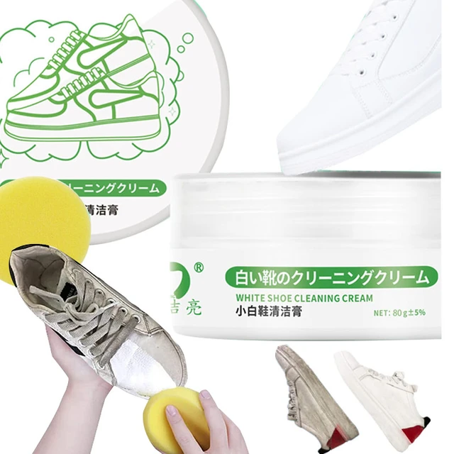 New White Shoe Cleaning Cream Shoes Whitening Stain Remover Cream Cleansing  - All-purpose Cleaner - AliExpress