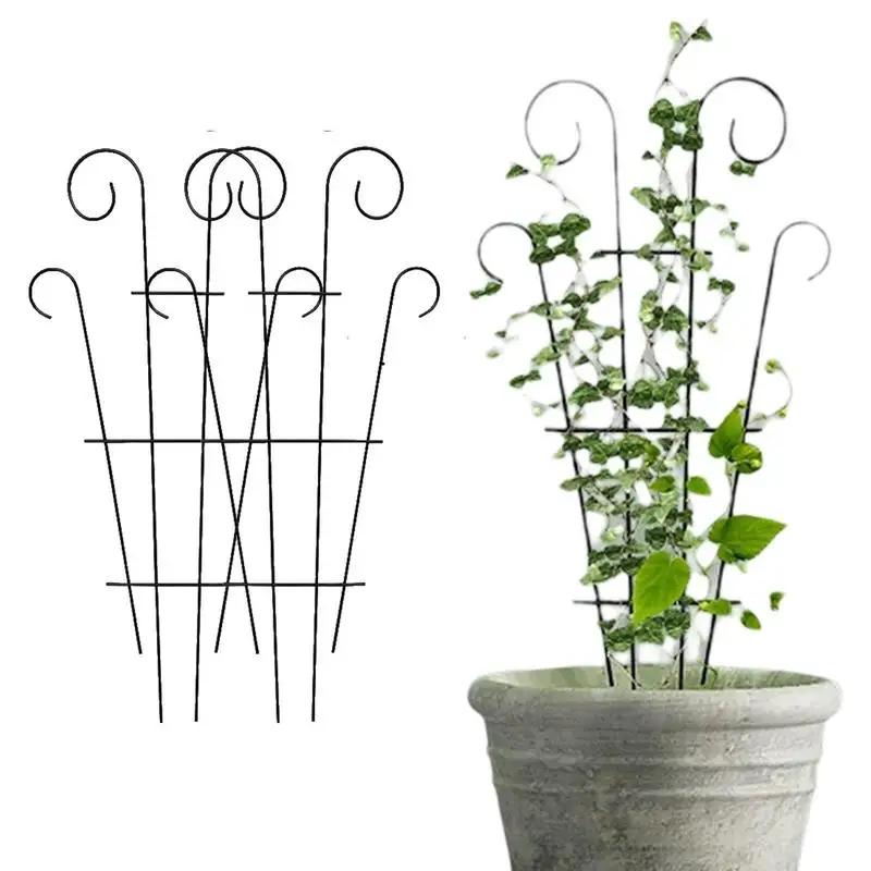 

Plant Climbing Metal Trellis Plant Support Pile Vine Iron Frame For Potted Plants Climbing For Houseplants Flowers Vine Ivy