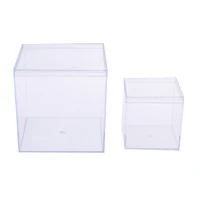 1Pc Transparent Acrylic Boxes With Cover Organizer Gift Packing Box Food Candy Storage Container For Home Figure Toy Display 1