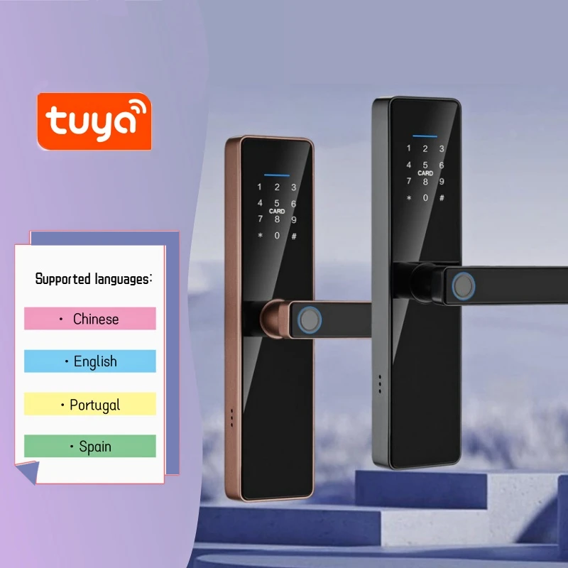 tuya-app-remote-unlock-smart-biometrics-fingerprint-lock-keyless-wifi-lock-digital-electric-lock-multi-language-wooden-door-lock