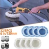 32/8PCS Car Polisher Buffer Pads Cover 6 In/150mm Car Polishing Pad Microfiber Bonnet Polisher Polish Pad Cleaning waxing Tools 1