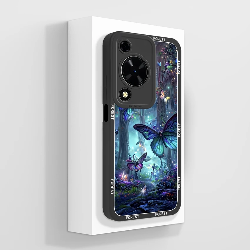 Beautiful Floral Liquid Silicone Phone Case