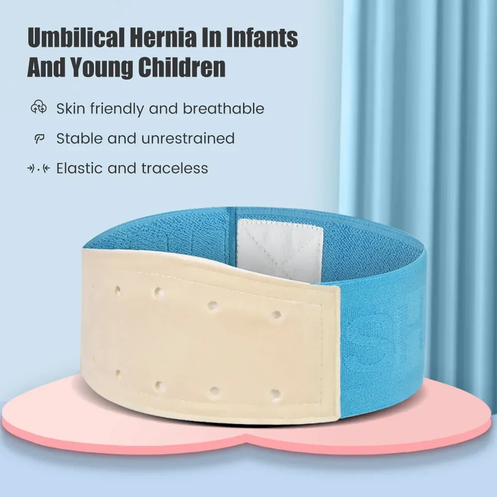 Umbilical Hernia Belt Abdominal Binder with Hernia Pad, Navel Ventral Epigastric Belly Hernias for Baby Infant Kids Children