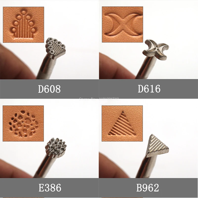 Leather Pattern Embossing Alloy Punch Head DIY Leather Crafts Bag/clothing/shoes/belt/watch Band Engraving Press Printing Tool leather letter punch leather craft stamps