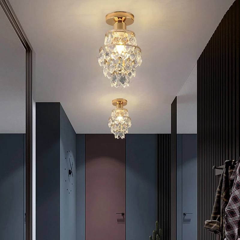 Description Picture 3 of itemNordic Aisle Lights LED Corridor Entrance Balcony Simple Modern Cloakroom Entrance Light Luxury Crystal Small Ceiling Lamps