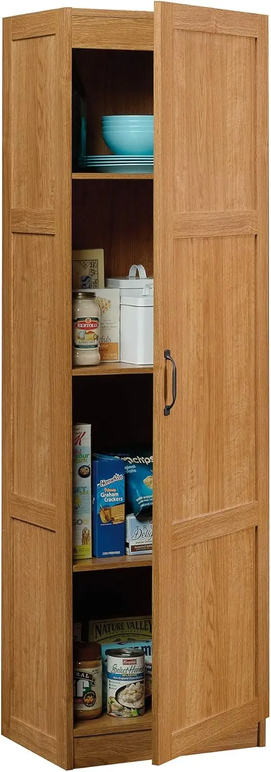 Storage Pantry cabinets, L: 17.99" x W: 13.94" x H: 60.00", Highland Oak finish