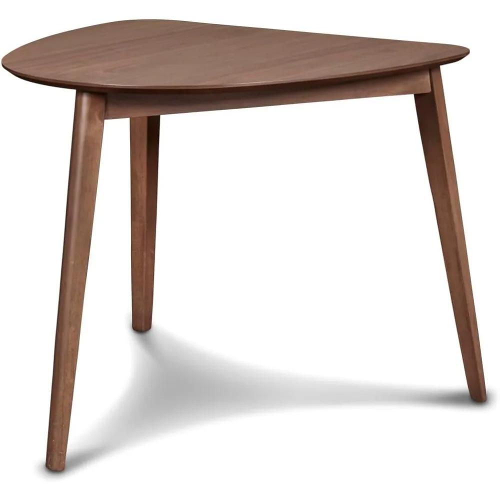 Mid-Century Modern Oscar Corner Table 3-Piece Dining Set, Walnut 3
