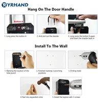 YRHAND TTlock Wifi Security Boxes Password Smart Fingerprint Digital Cerradura Inteligente Tuya Electronic Portable Lock Boxes - Image 5