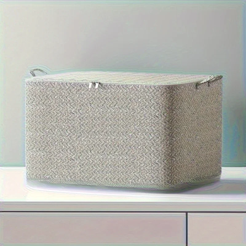 3pcs Household Large Capacity Storage Bag Non-woven Material, Closet Wardrobe Organizer Can Be Used For Quilt Clothing, Toys