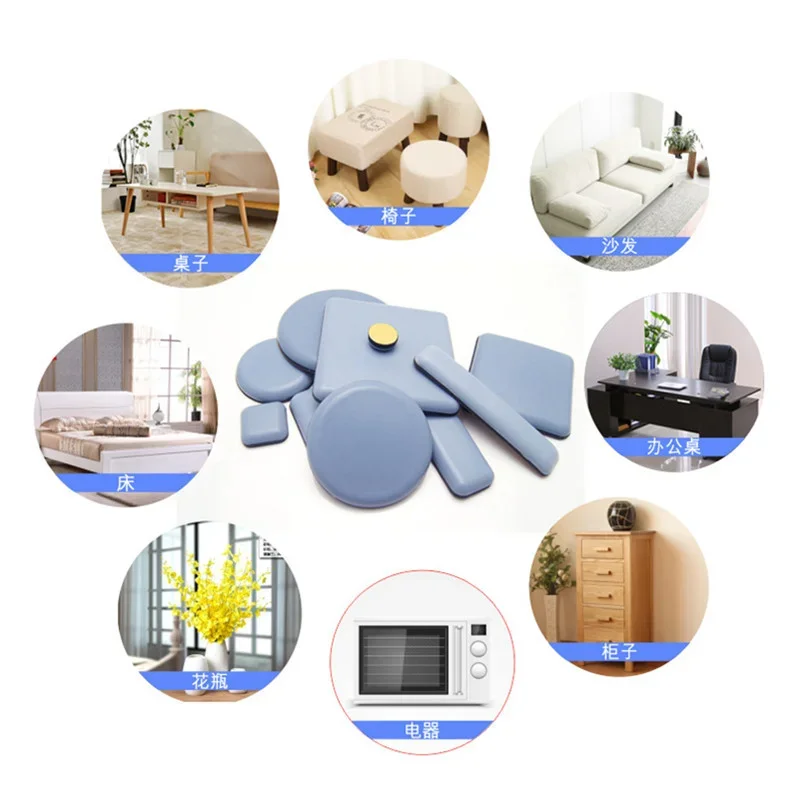 Chair Pads Furniture Leg Pads Rubber Feet Self-Adhesive Floor Protector Slider Glides
