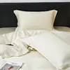 600TC Lyocell Bamboo Fiber Silky Cool Feeling Sleeping Naked Bedding Set 19 Color Designs Duvet Cover Bed Sheet Set Pillowcases 3