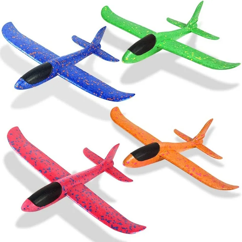 2PCS/3PCS Colorful Foam Glider Airplane Toy Hand Throwing Plane Flying Model Outdoor Sports Airplane Mode Birthday Party Gifts 3pcs one set of professional soft tip darts competition set 18g electronic darts student competition entertainment sports toys