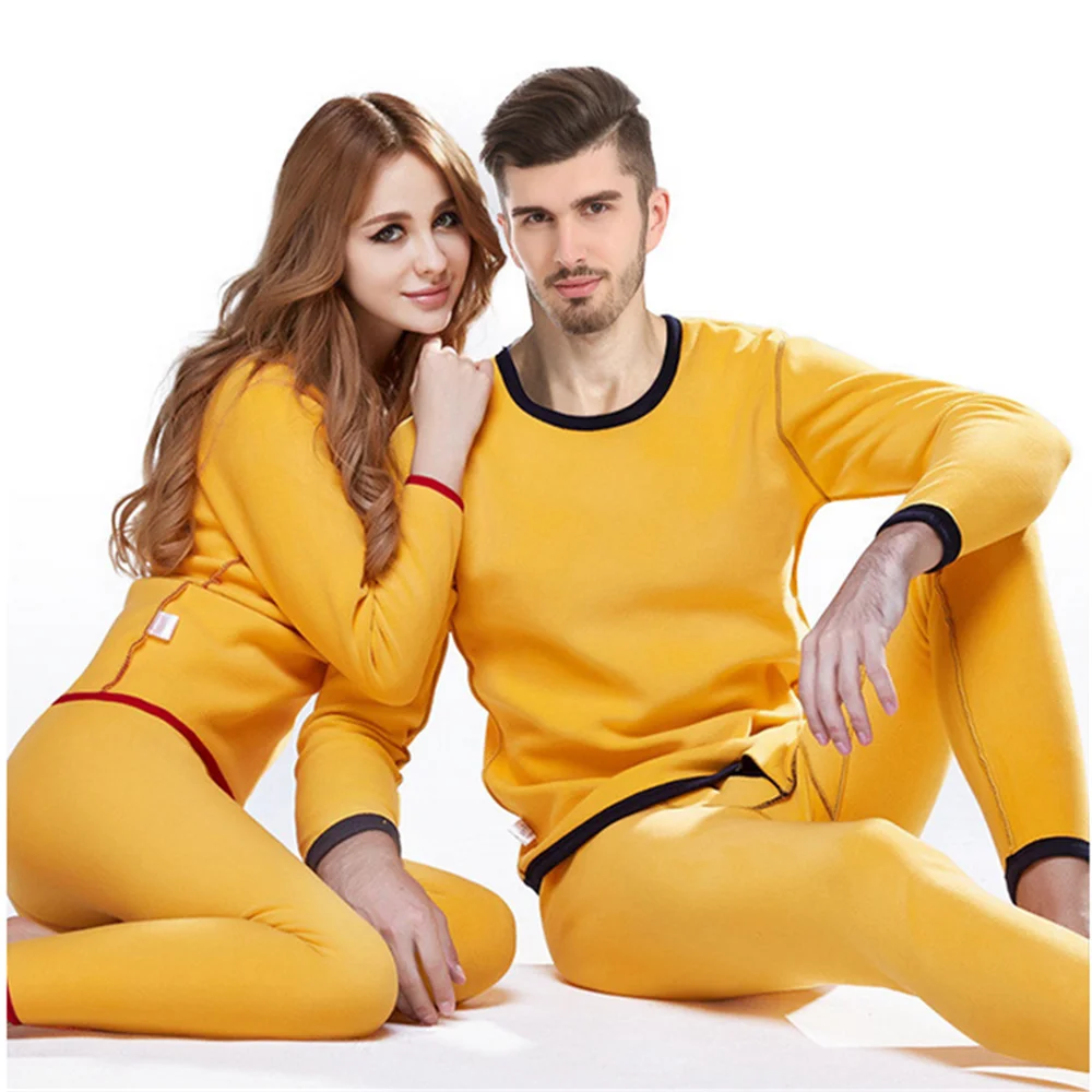 

Winter Thermal Underwear Set Men Women Long Johns Sets Fleece Keep Warm In Cold Weather Size L To 6XL Long Underwewear Clothes