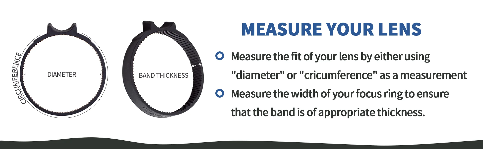 Description Picture 3 of itemeTone 360-Rotation Following Focus Gear Ring Lens Focus Tab SLR DSLR Lens Accessories