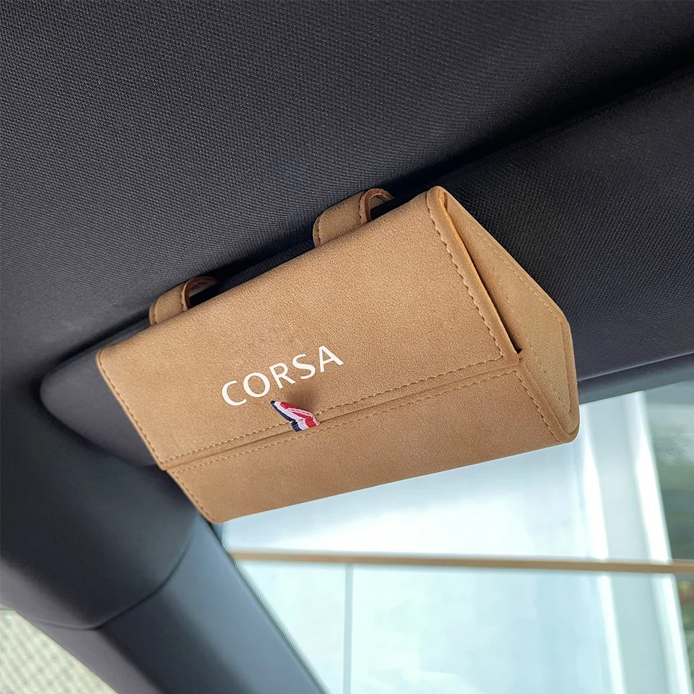 자동차 선 바이저 안경 케이스 보관함, 오펠 코르사 C D E F A B Gsi 1.6T OPC 라인 1.4T 터보 코르사반 2004 2007 액세서리