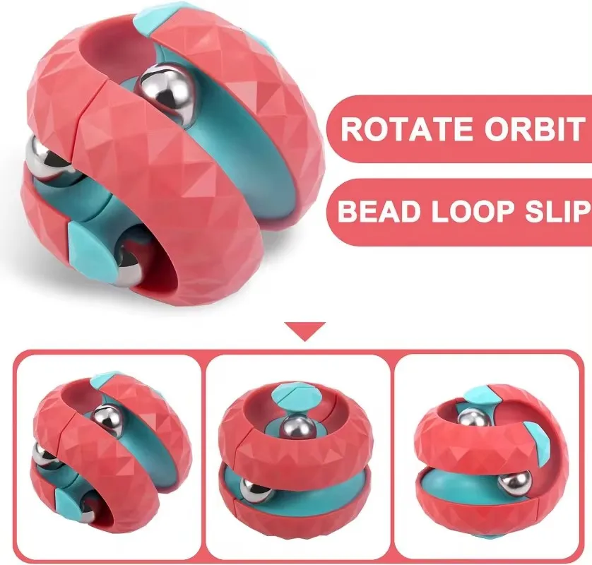 Fidget Toy Anti Stress Toy Decompression Toy Children Orbit Ball Cube Sensory Toys for Kids Spinner Gifts for Kids Focus training