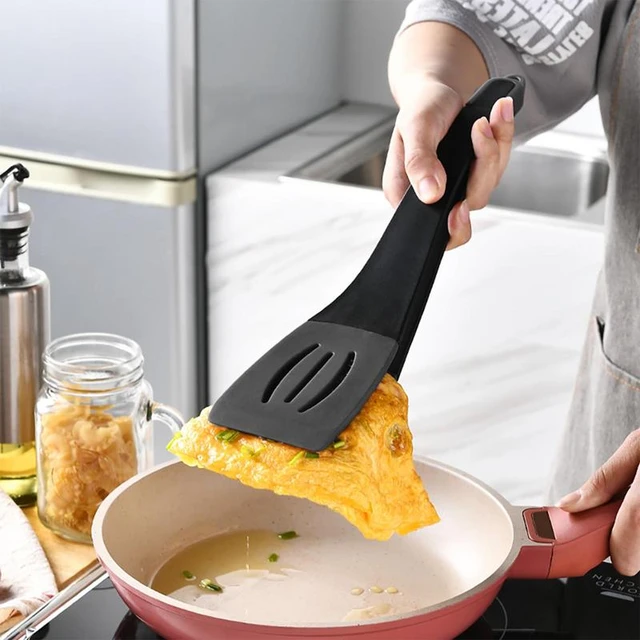 Frying Spatula Non Stick Cooking Flipper Clip Flat Pancake Spatula