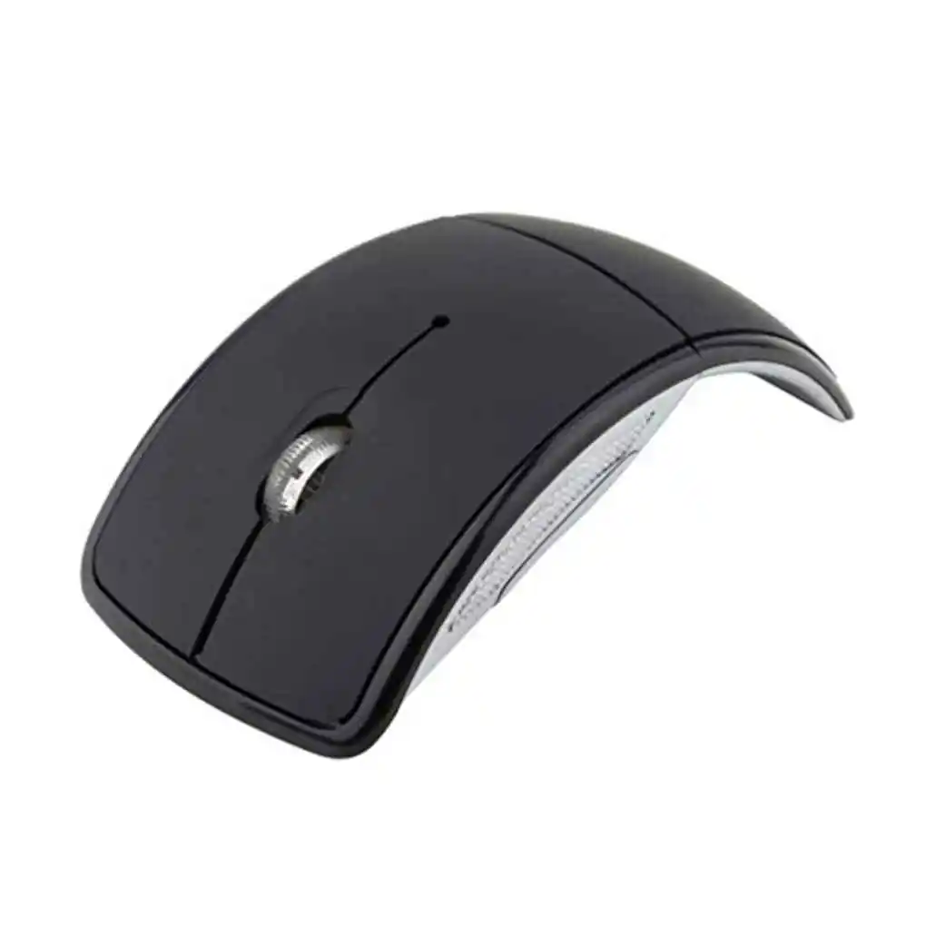 

Wireless Folding Mouse Work Portable Arc Mice External Portable Office Cordless Computer Desktop Accessory Black
