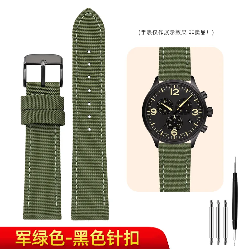Versatile Nylon Leather Waterproof Canvas Wristband