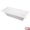 59-Inch Drop-In Acrylic Tub Strong Durable Construction White Color Reversible Drain Hole 1