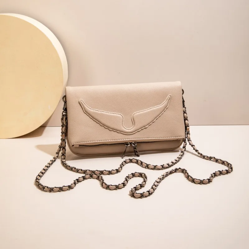 Borsa a tracolla elegante e alla moda, piccola borsa quadrata da viaggio, borsa a tracolla da donna di lusso con catena. - immagine 5