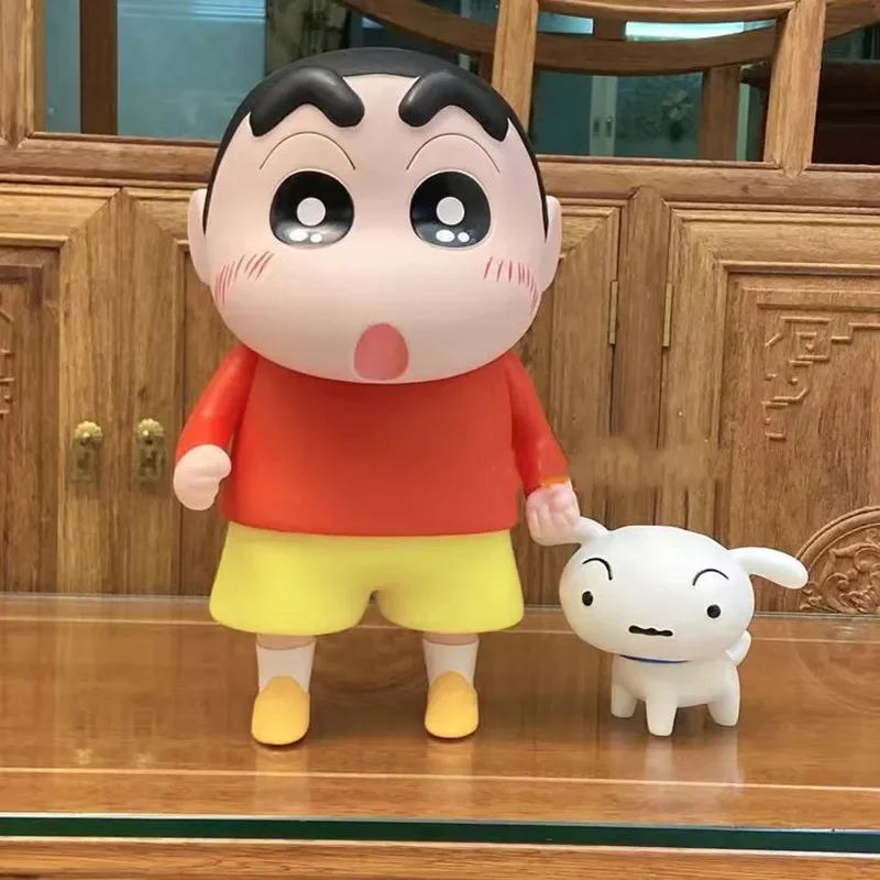 

Аниме-фигурка Crayon Shin-Chan Xiaobai, 28 см, виниловая кавайная кукла, игрушки, модель шарниров, подвижный шкаф, рождественские подарки на день рождения