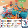 DIY Kids Drill Tool Toys Electric Simulation Screw Educational Puzzle Assembled Design Building Blocks Boy Pretend Play Gifts 6