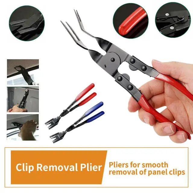 Handheld Disassembly Tool Pliers Plastic Fastener Push Remover Snap Rings  Body Clip Removal Tool Rivet Puller 2