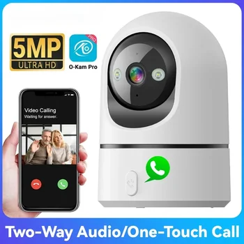 5MP PTZ Wifi Camera Indoor One Touch Call HD Night Vision Surveillance Camera Ai Human Detection Privacy Masking 1