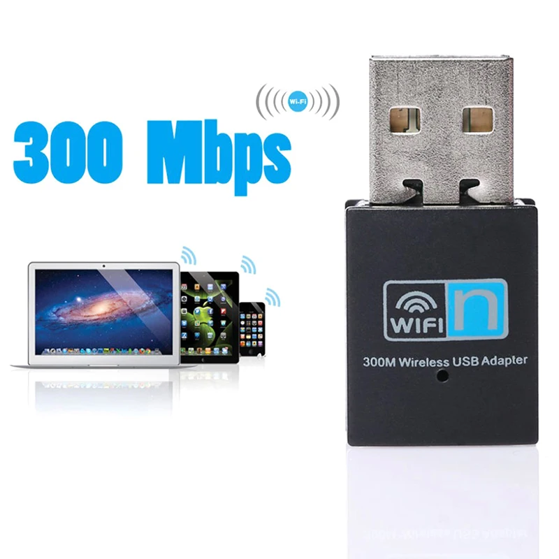 

USB 2,0 Wi-Fi адаптер, 300 м, 2,4 ГГц, RTL8192, 802.11b/n/g