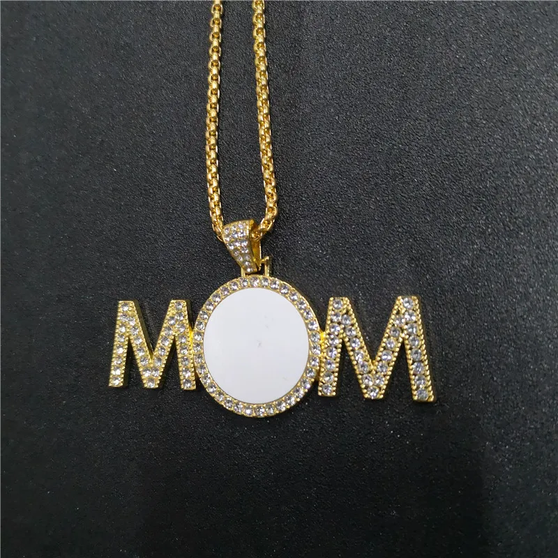 

sublimation blank mom necklaces pendants 30pcs/lot