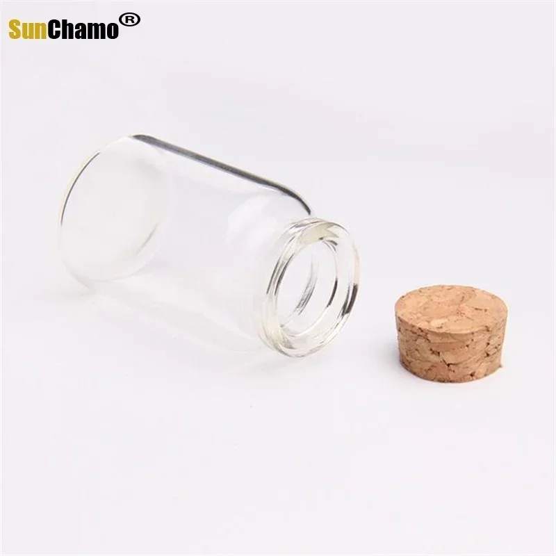 12pcs 30x50mm Kakou Flower Tea Bottle Gold Bean Split Bottle Candy Dry Flower Display Jewelry Storage