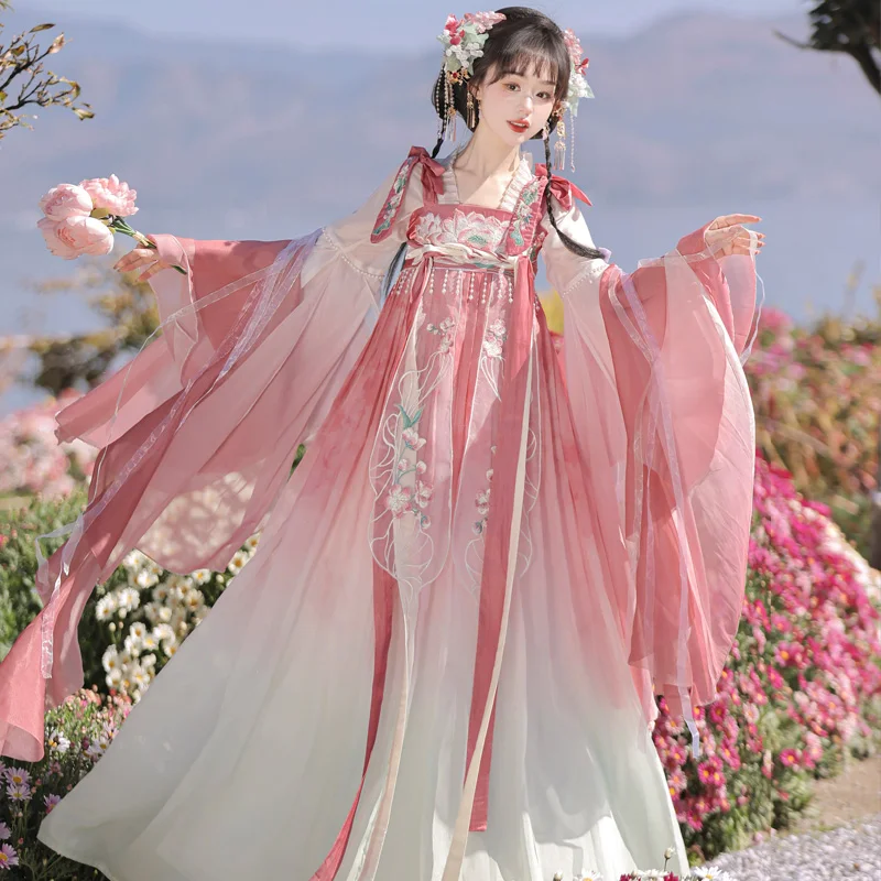 Hanfu Dress Women TangDynasty FairyCostume Ancient Oriental Princess Dress  Party | eBay