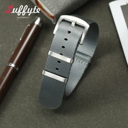 Premium Soft Nylon Watch Strap - Versatile Replacement Watch Band - 20mm (Gray)