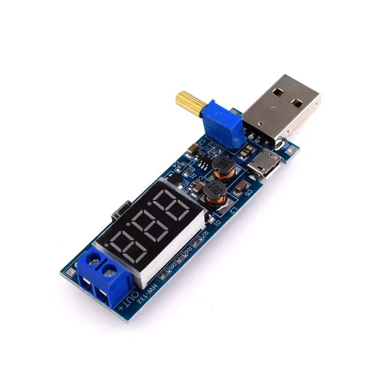 

USB-модуль повышающего/понижающего источника питания, Регулируемый преобразователь с повышением постоянного тока 3,5-24 В для arduino, от 5 в до 1,2 в/12 В, 1 шт.