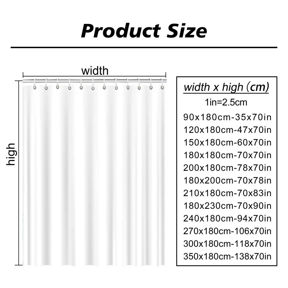 Christmas Decoration Shower Curtain Winter Snow Scene Christmas Tree Gifts Polyester Bathroom Decor