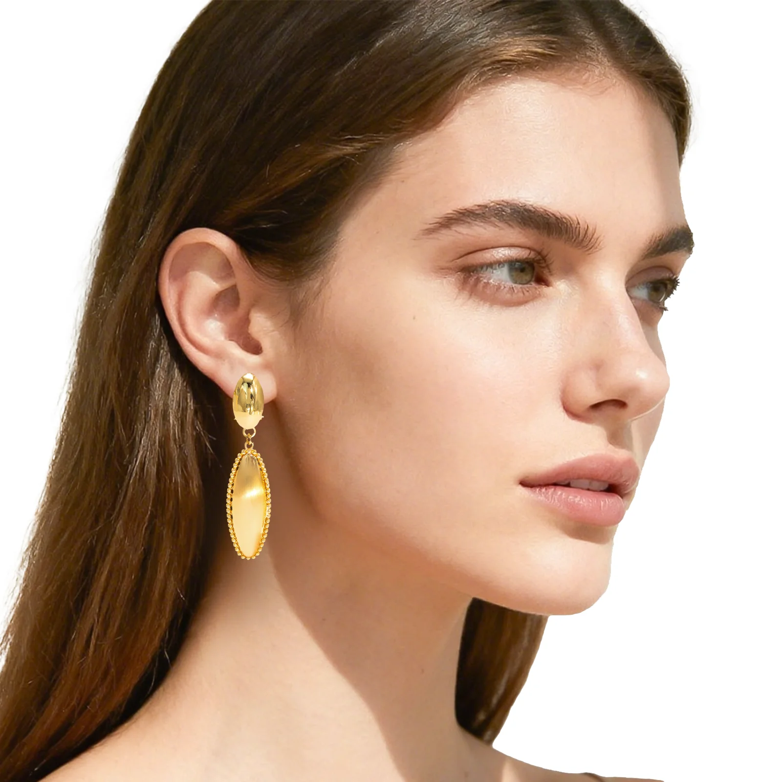 YTJX Schicke lange Ohrhänger für Damen, Punk-Stil, 18K Goldfarben, Piercing-Ohrringe, Jugend-Büroschmuck, Party-Schmuck, Geschenke, 2026 Trendig – Detail 1
