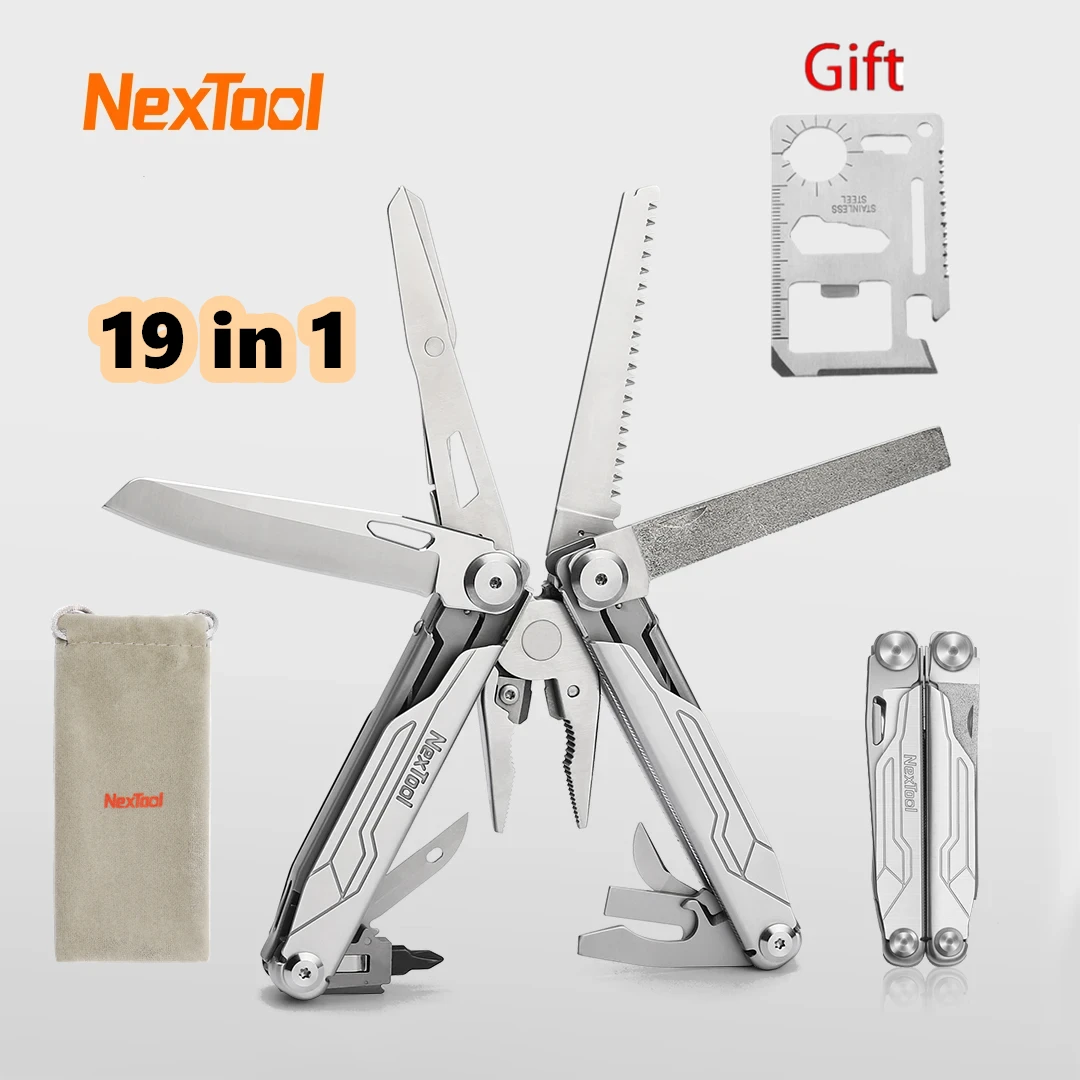 

NexTool Captain 19 in 1 Multitool Plier Cable Wire Cutter Multifunctional Multi Tool Outdoor Folding Pliers EDC Knife Multi-tool
