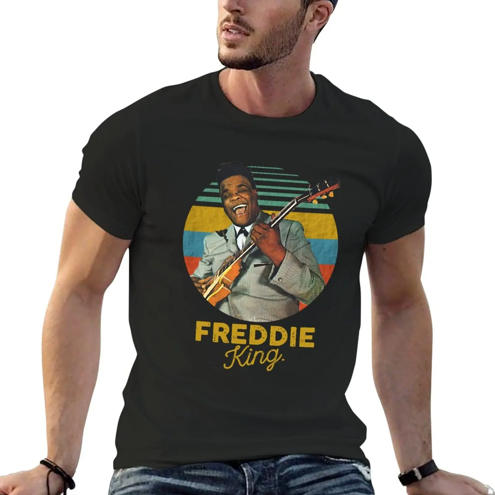 

New Funny Men Play Freddie Special Guitar King Love You Fans T-Shirt t shirt man t shirts for men