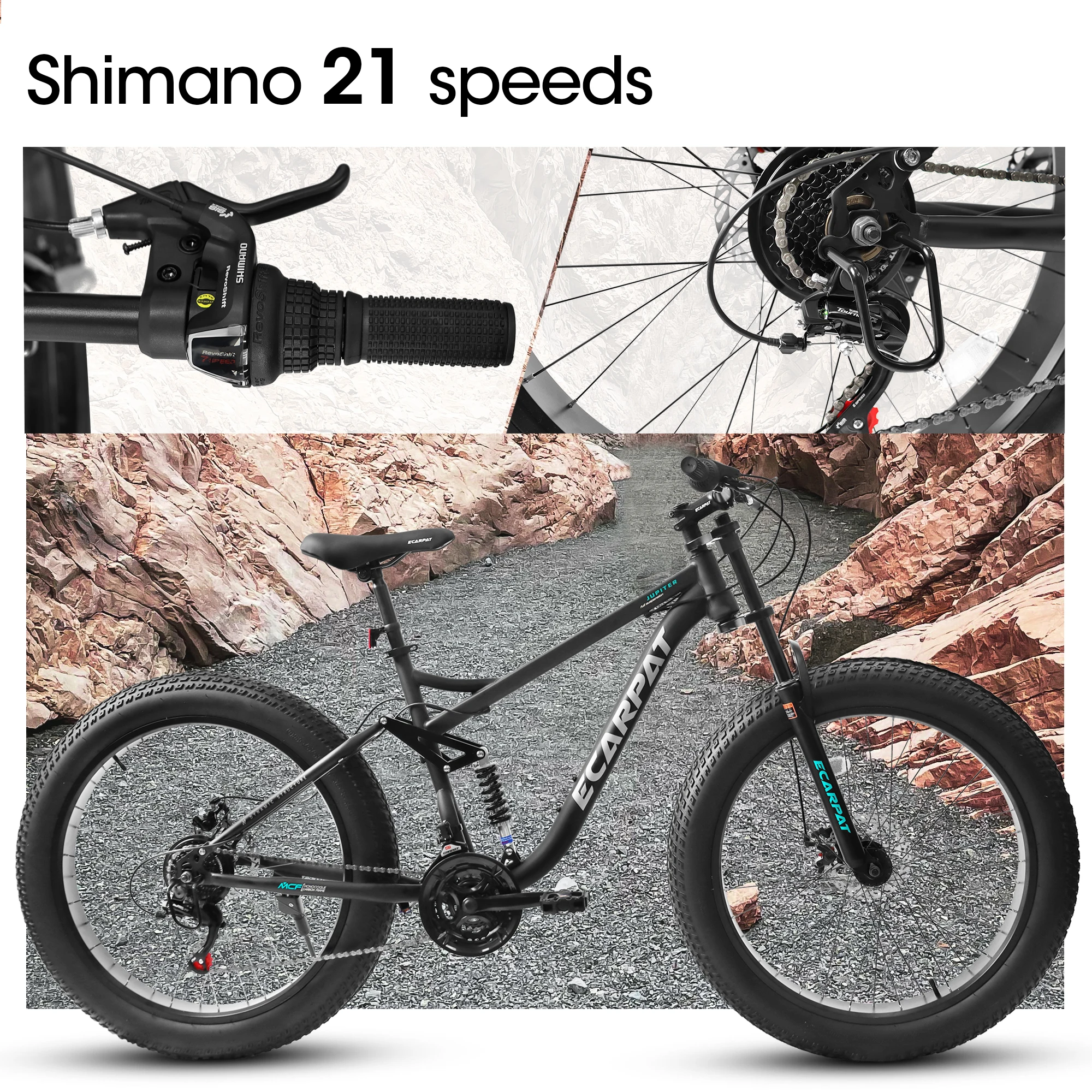 A26309 26 inch Full-Suspension Mountain Bike with 21 Speeds 2