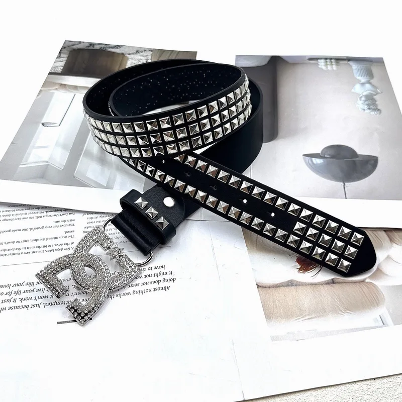 Y2K Waist Belt Luxury Women's Rhinestone Punk Belt, Hot Girl Fashion Studded Leather Embellished Decor, Unique Style