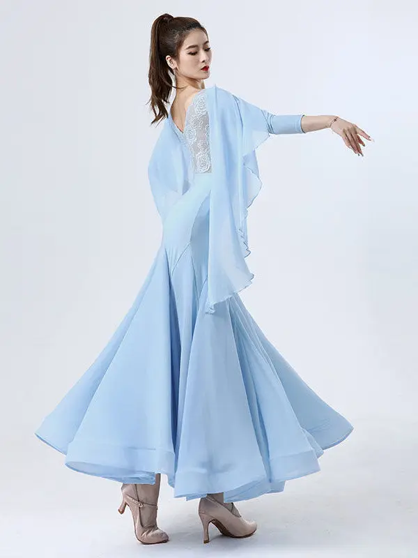 Waltz Performance Costume Women dance skirt High End Dance Skirt Large Swing Dress Social Dance Clothes