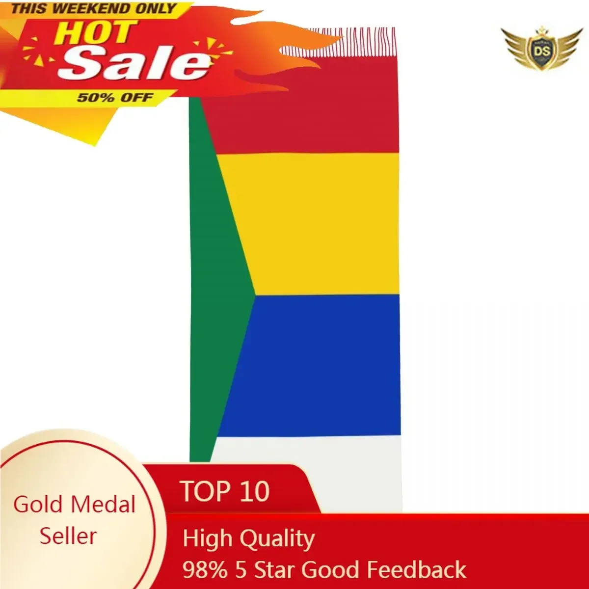 Женский шарф с кисточками