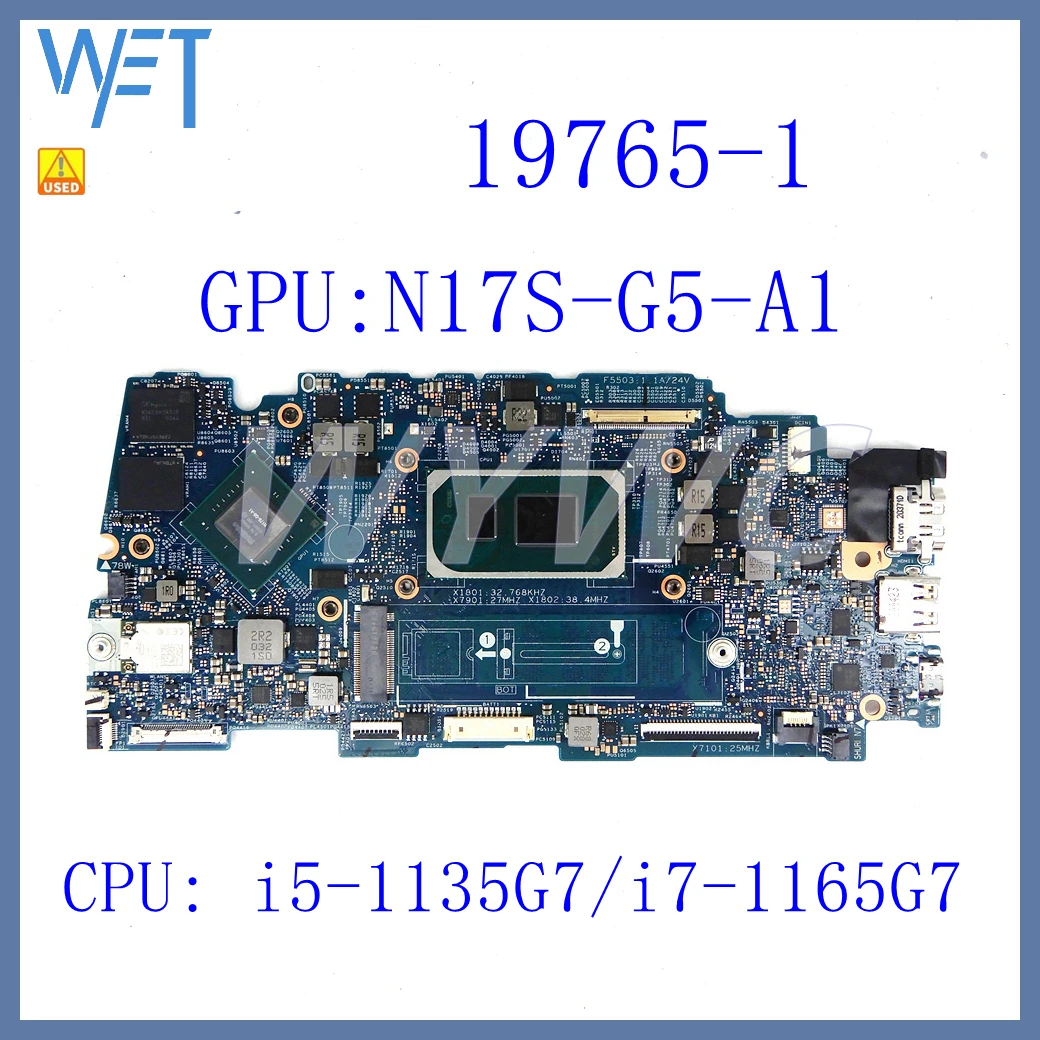 

19765-1 i5-1135G7/i7-1165G7 CPU Laptop Motherboard For Dell VOSTRO 13 5301 Mainboard 100% Test OK Used