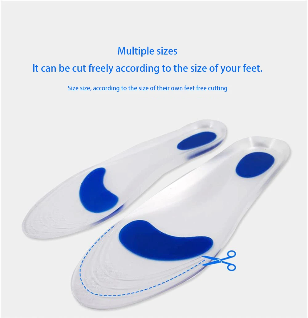Description Picture 6 of itemSilicone Gel Medical Insoles For Shoes Men Women Flat Foot Arch Support Orthopedic Insoles For Plantar Fasciitis Relief Shoe Pad