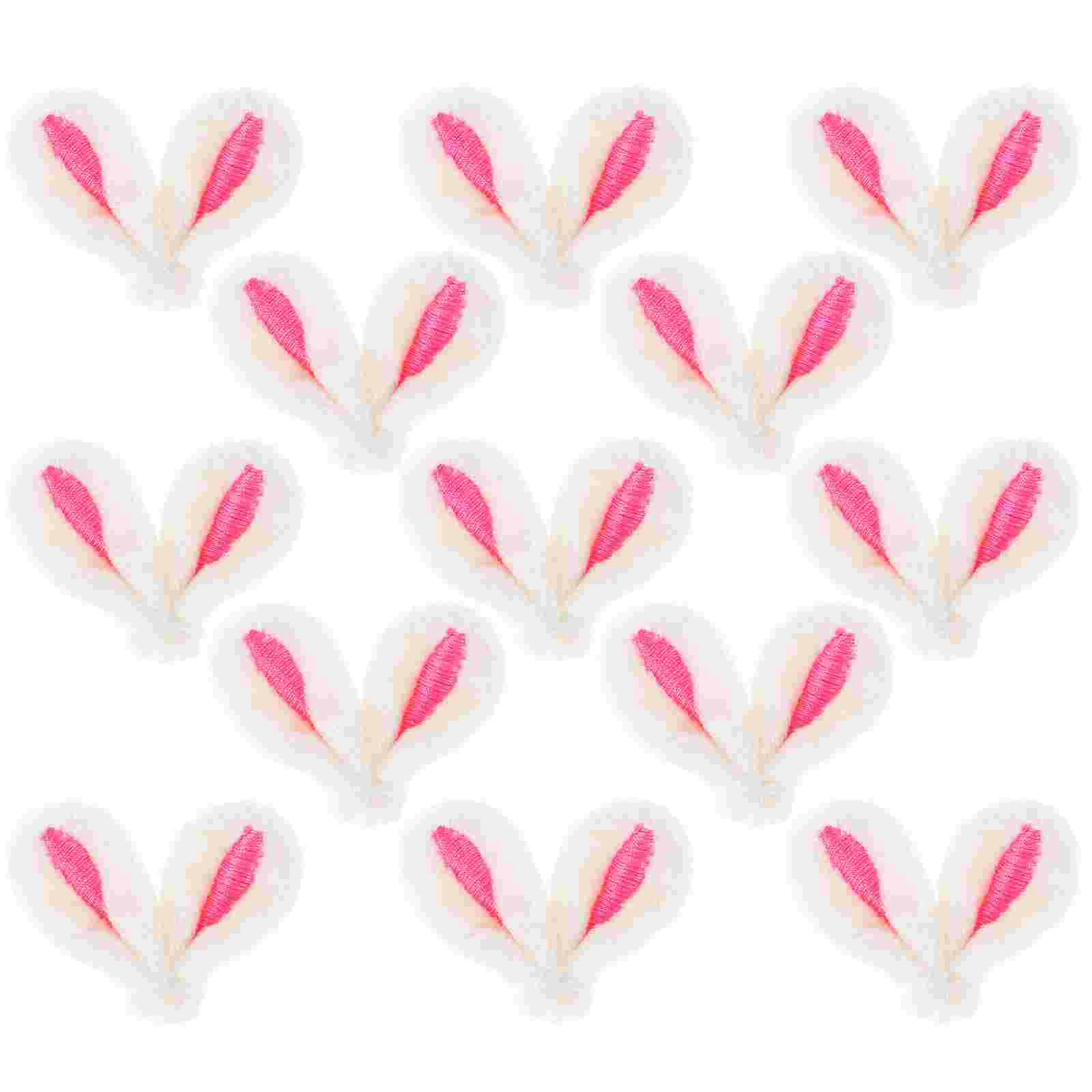 

20pcs Craft Adorable Hairpin Making Cartoon Hair Clip Accessories Bunny Ear Decor for DIY