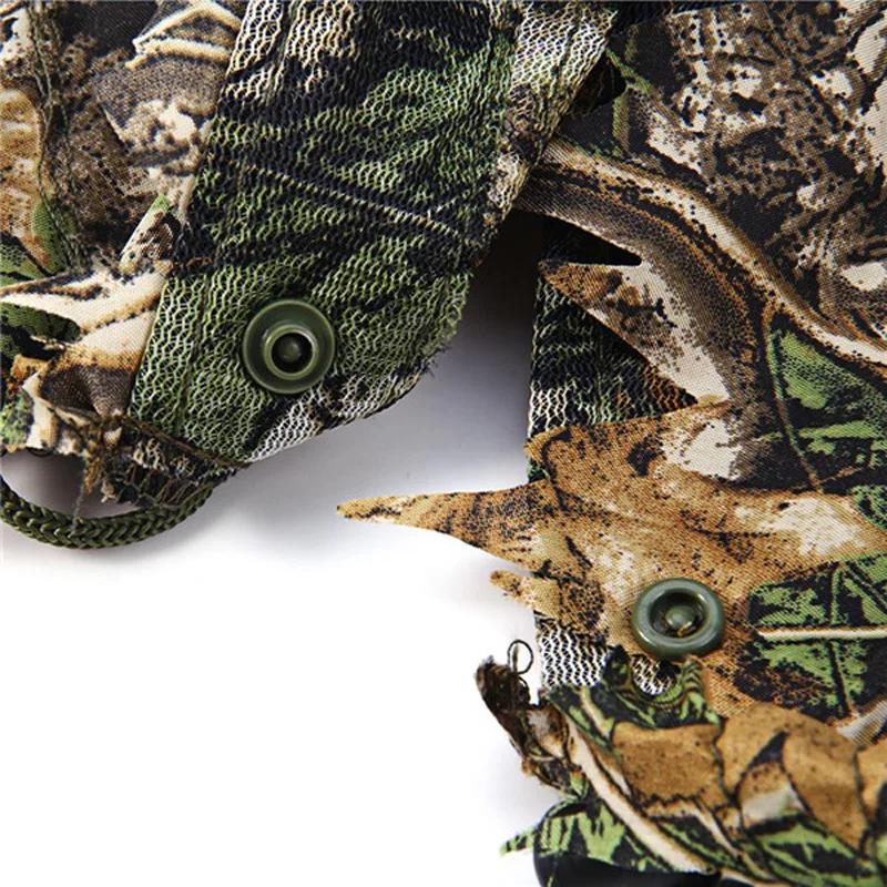 Ghillie Suit 3D Camouflaged For Hunter Woodland Poncho Hunting Wildlife Photography Costumes