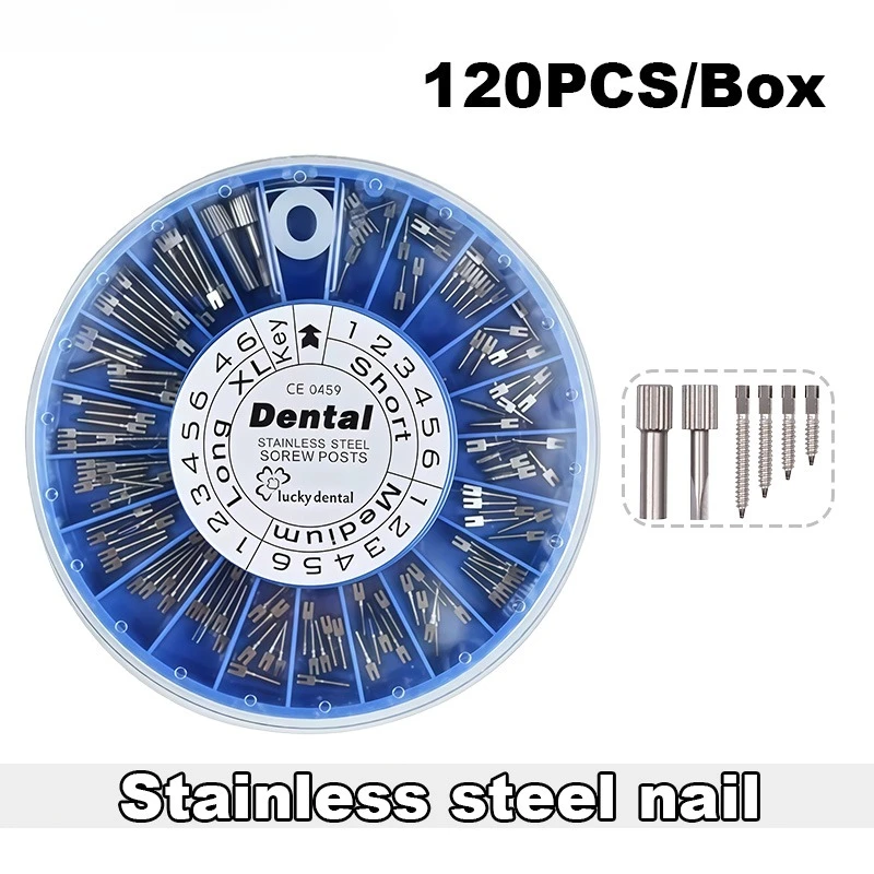Dental Materials: Threaded Stainless Steel Root Canal For Anterior And Posterior Teeth Pure Titanium Pos With Drill_voghion.com