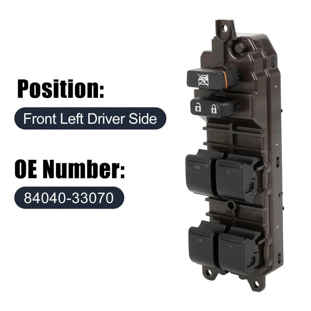 

Сменный переключатель электростеклоподъемника, Боковая кнопка управления главным драйвером, совместимая с ES350 2007-2012 84040-33070